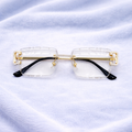 Bustdown Rimless Glasses