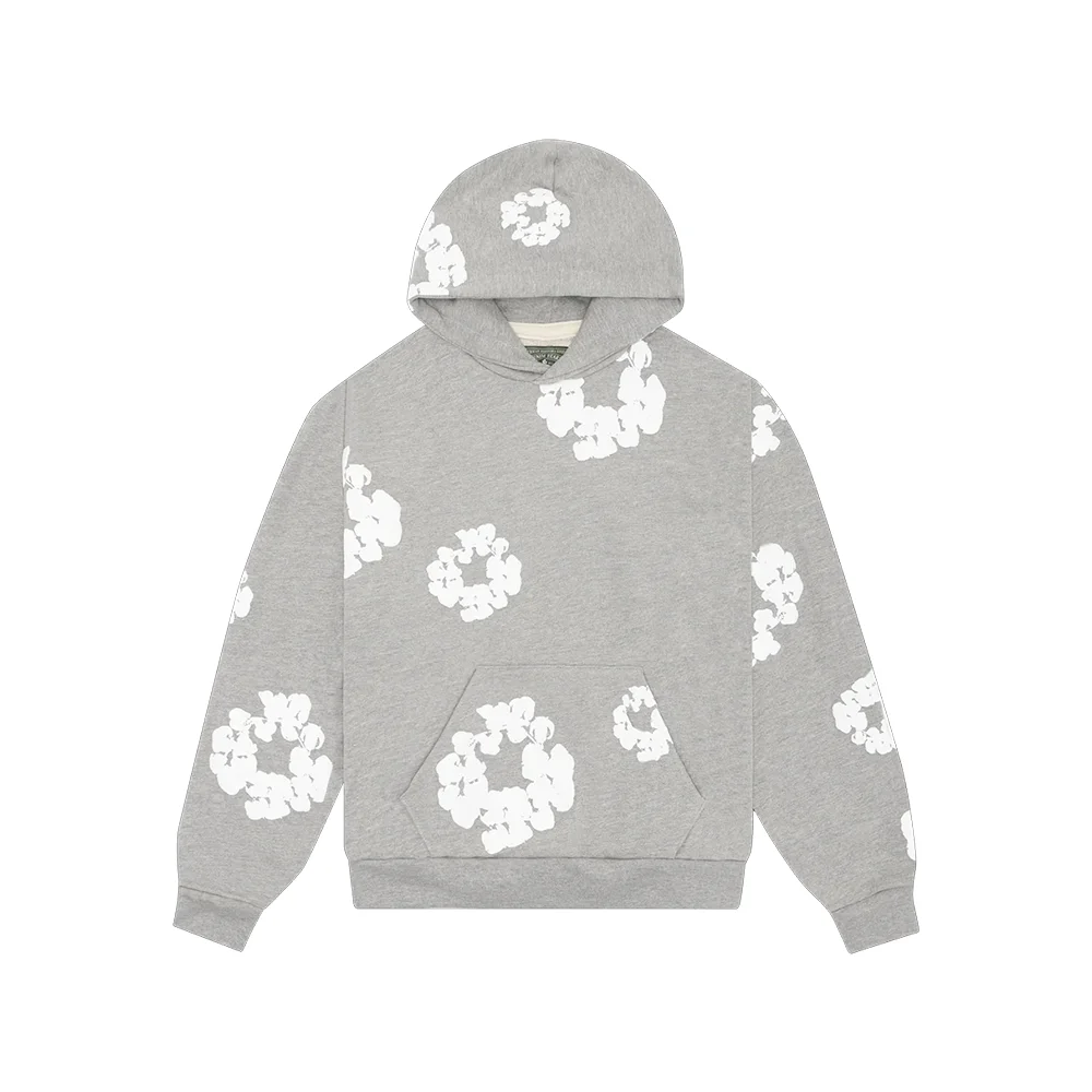Denim Tears Cotton Wreath Hoodie - Grey